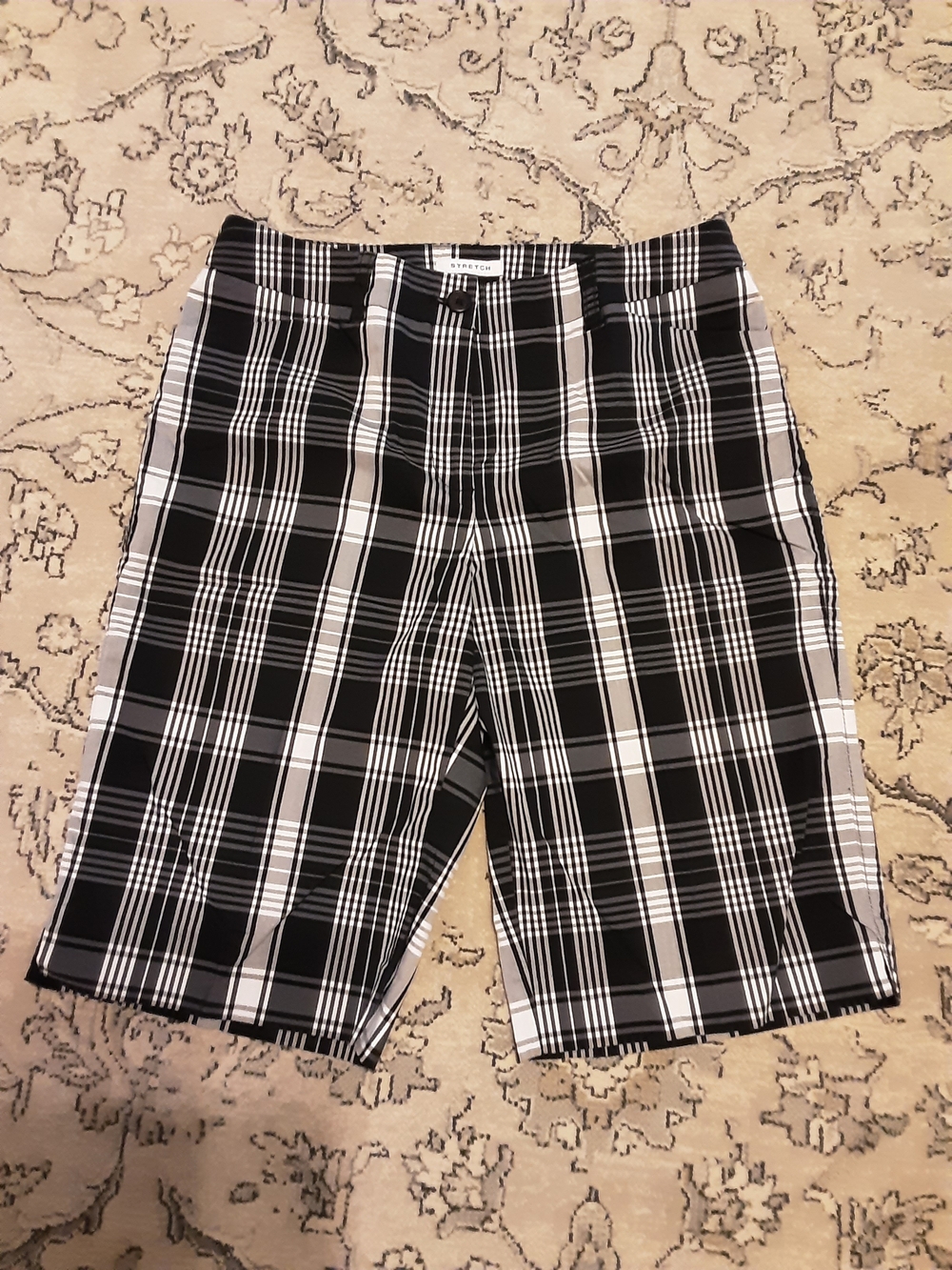 Y2K Anne Klein Sport Plaid Bermuda Shorts